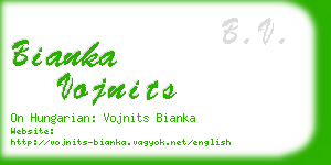 bianka vojnits business card